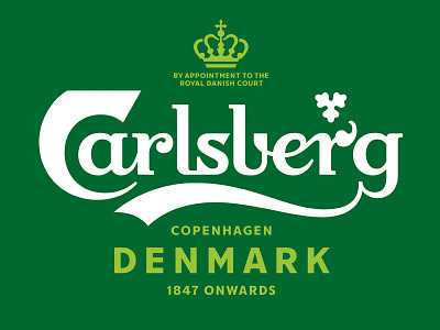 Carlsberg Rebrand – Lock up & brand typeface branding identity lettering logo type typography