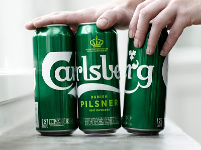 Carlsberg Rebrand – Snap Pack – Reducing Plastic Waste branding idenity letters logo type typography