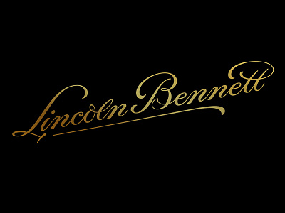 Lincoln Bennett Branding – 1 brand branding design font hand drawn identity logo logotype luxury script type typography