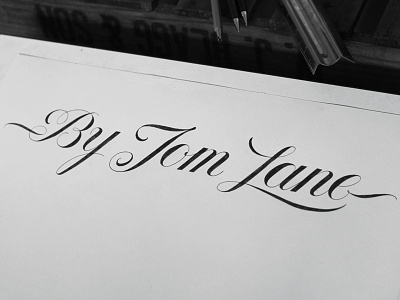By Tom Lane copperplate design hand drawn hand lettered lettering sketch type typography