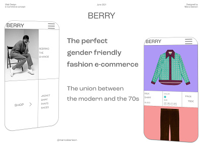 Berry Fashion Store fashion graphic design pride ui ux web web design