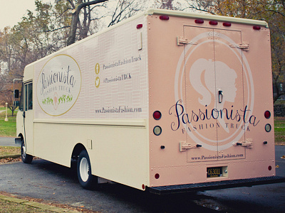 Passionista Truck fashion truck girly gold mobile boutique pink purple