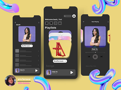 Music+ Mobile UI App app design ui ux