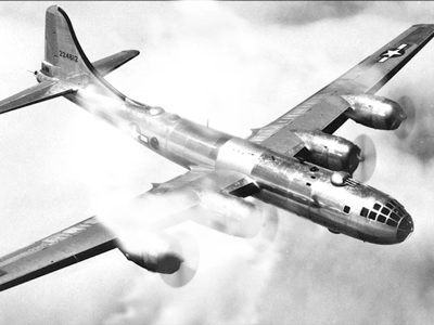 B-29 in flight animation gif image inagif y loop wwii