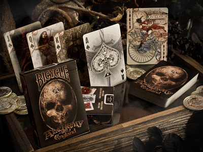 Alchemy Deck ace alchemy bicycle bottle brand brown cards cool fun game joker playing playing cards skill skull suit tuck wood