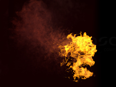 Fire+Smoke simulation w/Turbulence FD 3d atmosphere energy fire light render simulation smoke