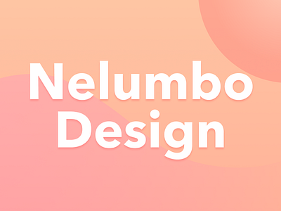 Nelumbo Design Logo/Header etsy millennial pink orange pink