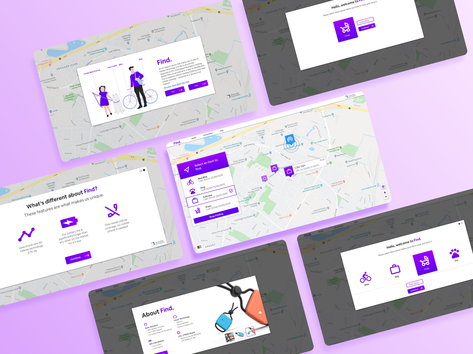 Find Tracking and Map UI by Miles on Dribbble