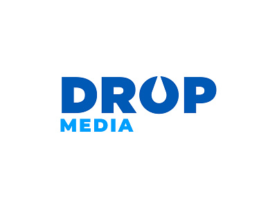 Drop Media Logo Design app branding design icon illustration logo typography ui ux vector