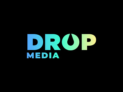 Drop Media Logo Design app branding design icon illustration logo typography ui ux vector