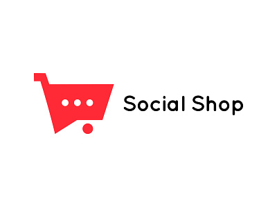 Social Shop Logo Design app branding design icon illustration logo typography ui ux vector