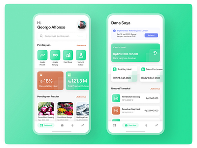 Investment App app card clean design explore interface investment ios list mobile ui ux