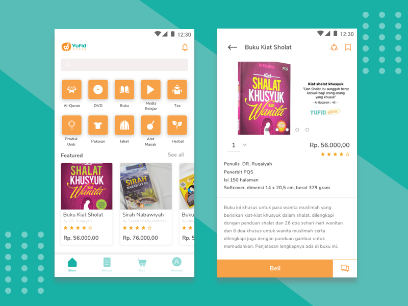 Redesign Yufid Store Android Apps By Abdul Basit On Dribbble