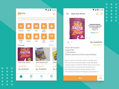 Redesign Yufid Store Android Apps android app design islami marketpalece mobile sketch store ui ui design ux