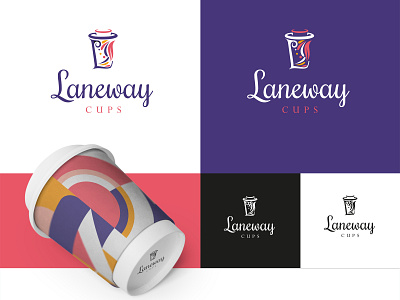 Laneway Cups logo design branding graphic design logo