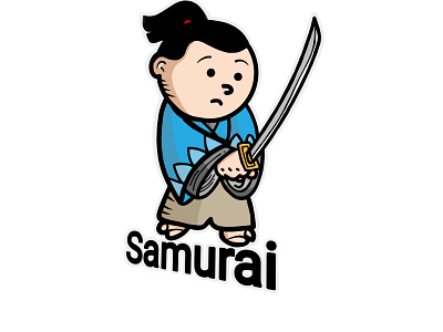 Samurai -2D illustration 2d vector animation art branding cartoon cartoon vector clipart colorful design designer flat graphic design icon illustration illustrator logo minimal multicolor vector