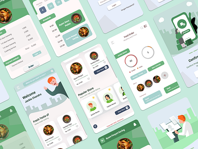 Food Delivery App app design icon illustration ui ux vector