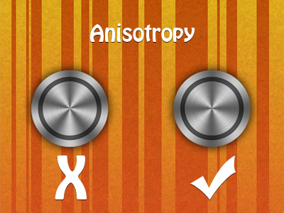 Anisotropy - Making The Odd Mistake anisotropy brushed circle correct cross error even metal mistake odd orange right steel tick wrong x yellow