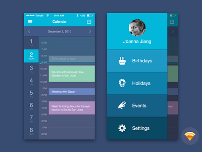 Free Sketch File for Download: Calendar Mobile UI