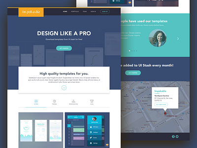 Free Sketch: UI Stash landing page by Impekable by Joanna Jiang for ...