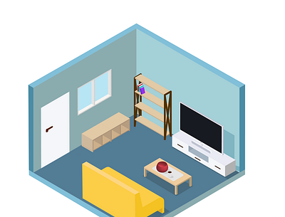 3D SITTING ROOM 3d illustration