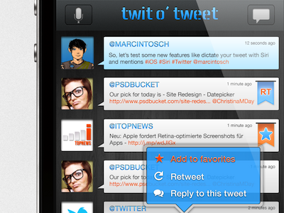 Twit'o'Tweet UI