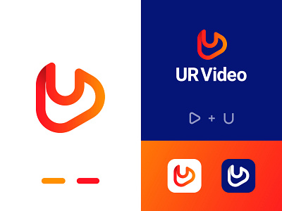 Video Player Modern Logo Design