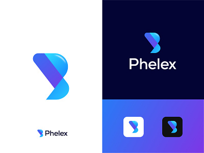 Phelex P letter Modern Logo Design