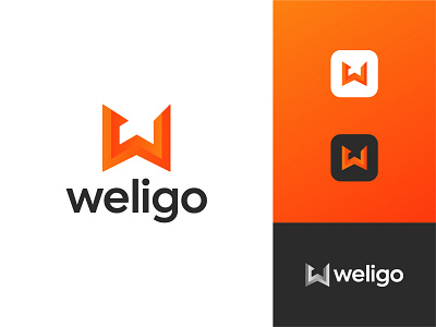 Weligo W Letter logo Design app brand identity branding c letter design gradient graphic design icon identity illustration letter mark logo logo design minimal modern typography