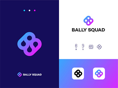 Bally Squad Modern Abstract Logo Design