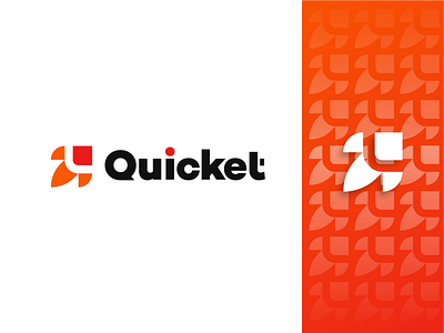 Quicket Logo Design app brand identity branding fast flat logo graphic design illustration logo logo design logo designer logo mark minimalist logo design professional logo quick typography