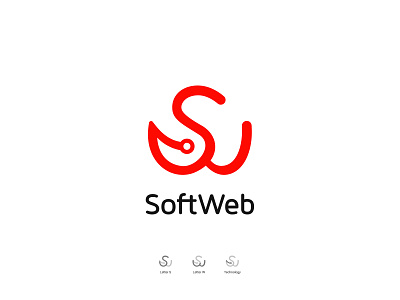 SoftWeb Logo Design