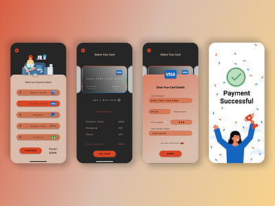Credit Card Checkout Daily UI Challenge #002 app application branding design illustration minimal motion graphics typography ux