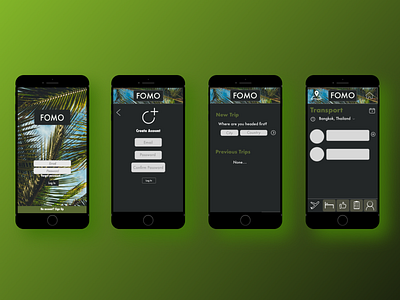 FOMO Travel Mobile Application - UX Designer & Researcher