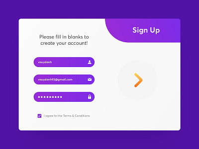 Daily UI :: Day 01 - Sign Up