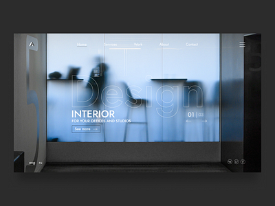 INTERIOR DESIGN. Website ui/ux concept
