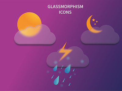 Glassmorphism icons branding graphic design iconography illustrations infographics line icons logo motion graphics socialmedia ui vector icons