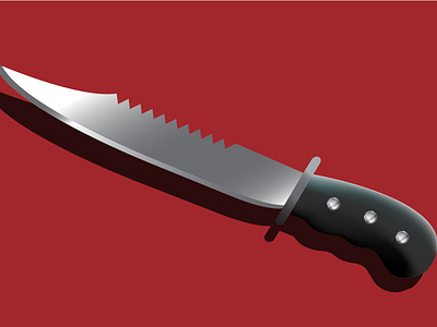 3d knife illustration
