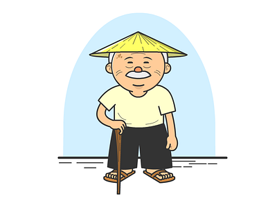 Plain Oldmen illustration vector
