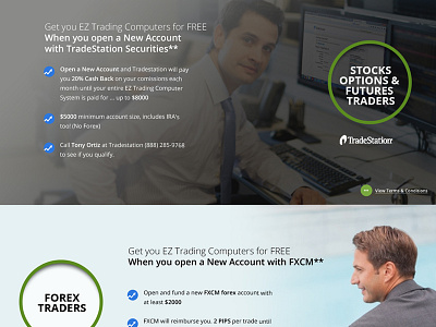 Trading Computer - Slide 3-4 b2c product website design trading website design