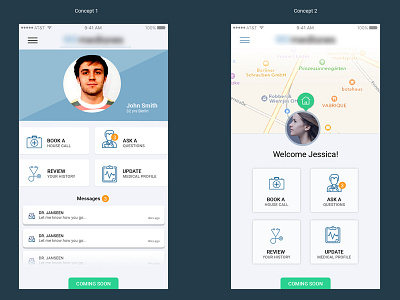 Uber Doctor iphone concepts healthcare mobile app designs uber concepts ui design