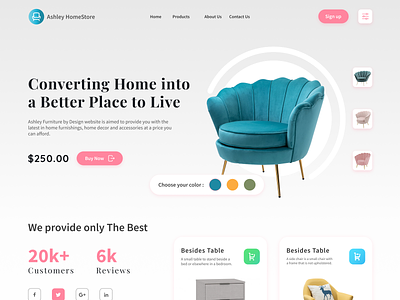 Furniture Company Web Design Concept By, Hd Designs Furniture Manufacturer