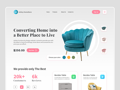 Furniture Company Web Design Concept app design architecture architecture interiors ecommerce furniture furniture design minimal product design shop sofa store ui ux web design