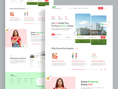 Real Estate Home Page | Property Landing Page Concept apartment buy sell home home page home rent house landing page minimal minimalist mobile app product design property real estate real estate app realtor rent app typography ui ux web design
