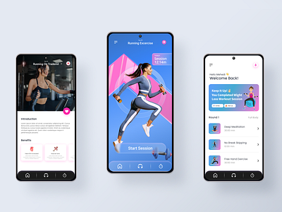 Fitness & Workout Mobile App UI