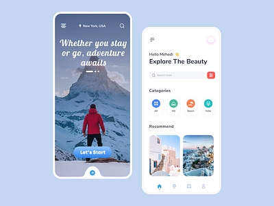 Travel Agency App Design Concept