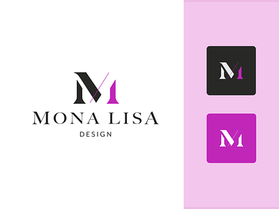 Mona Lisa Design Logo branding design icon illustration logo vector