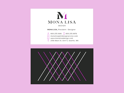 Mona Lisa Design Business Card Layout branding businesscard design icon illustration logo stationary