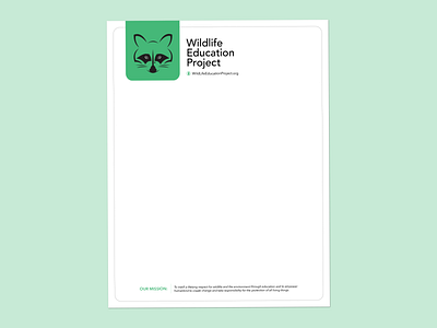 WEP Letterhead in Green branding design letterhead logo vector