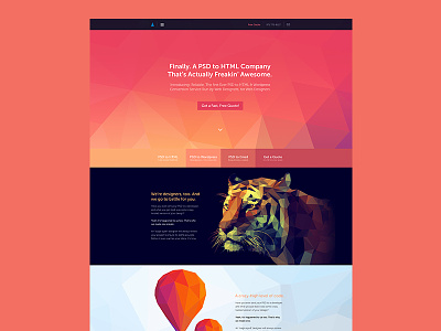 Reliable Home Page branding clean color design graphic interface layout ui ux web web design website